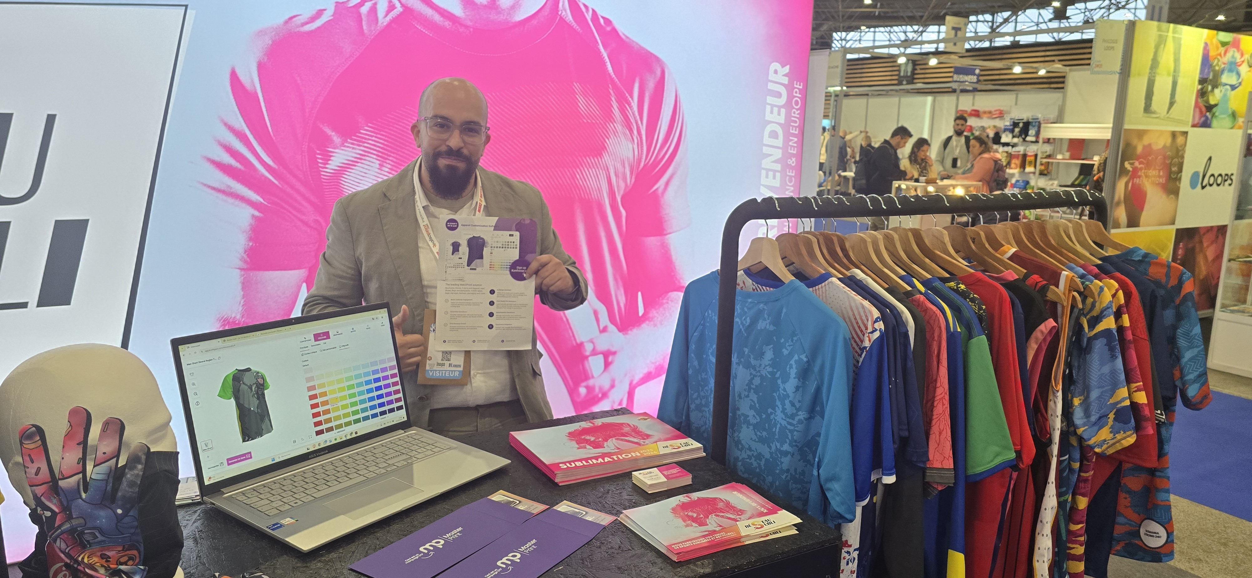 Ait Oufkir Yassine at CTCO Print expo in Lyon