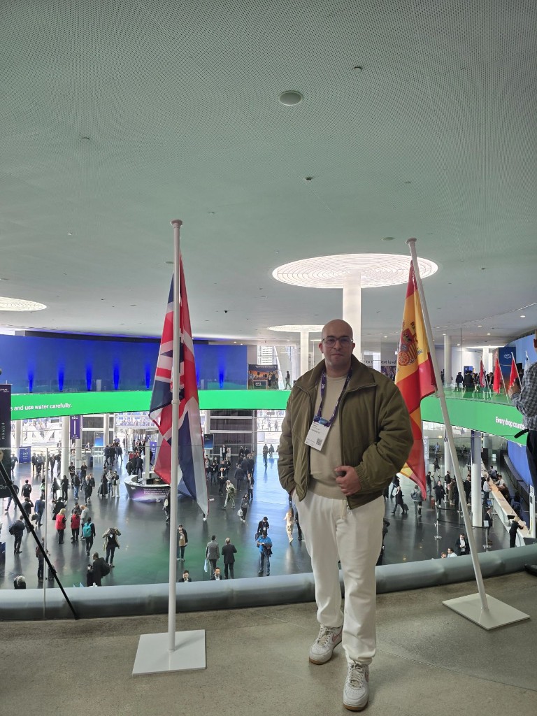 Ait Oufkir Yassine, founder of Konfigear, at Mobile World Congress 2024 in Barcelona